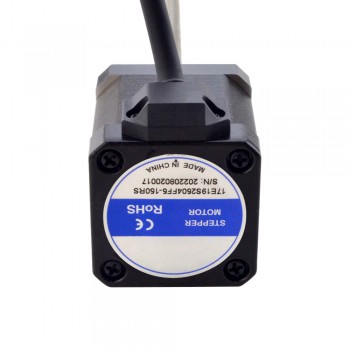 Zewnętrzny liniowy silnik krokowy NEMA 17 17E19S2504FF5-150RS skok na obrót 1,27mm skok 150mm