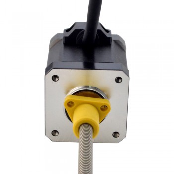 Zewnętrzny liniowy silnik krokowy NEMA 17 17E19S2504FF5-150RS skok na obrót 1,27mm skok 150mm