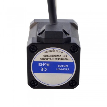 Zewnętrzny liniowy silnik krokowy NEMA 17 17E19S2504GF5-150RS skok na obrót 2,54mm skok 150mm