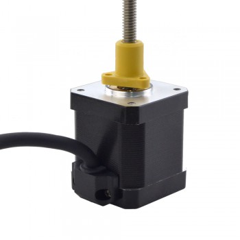 Zewnętrzny liniowy silnik krokowy NEMA 17 17E19S2504GF5-150RS skok na obrót 2,54mm skok 150mm