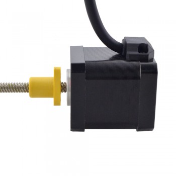 Zewnętrzny liniowy silnik krokowy NEMA 17 17E19S2504RF5-150RS skok na obrót 6,35mm skok 150mm
