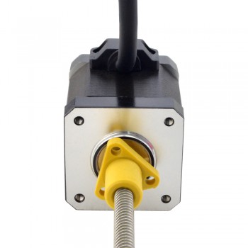 Zewnętrzny liniowy silnik krokowy NEMA 17 17E19S2504RF5-150RS skok na obrót 6,35mm skok 150mm
