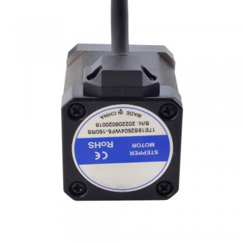 Zewnętrzny liniowy silnik krokowy NEMA 17 17E19S2504WF5-150RS skok na obrót 12,7mm skok 150mm