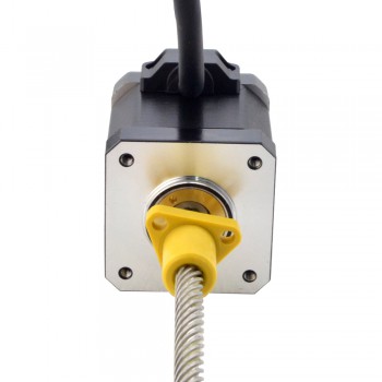 Zewnętrzny liniowy silnik krokowy NEMA 17 17E19S2504YF5-150RS skok na obrót 25,4mm skok 150mm