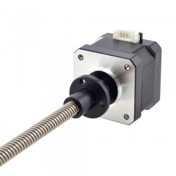 Zewnętrzny liniowy silnik krokowy Nema 17 17LE13-0404E-200G skok na obrót 8mm skok 200mm