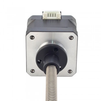 Zewnętrzny liniowy silnik krokowy Nema 17 17LE13-0404E-200G skok na obrót 8mm skok 200mm