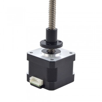 Zewnętrzny liniowy silnik krokowy Nema 17 17LE13-0404E-200G skok na obrót 8mm skok 200mm