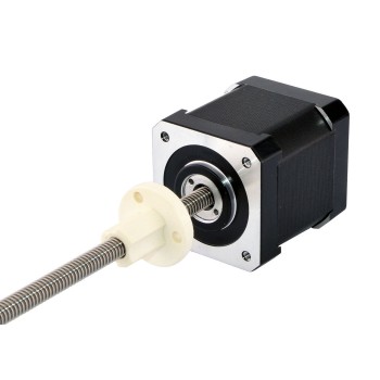 Zewnętrzny liniowy silnik krokowy Nema 17 skok na obrót 1,27mm 17LS19-26049-250E