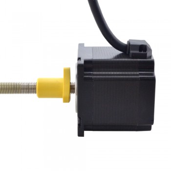 Zewnętrzny liniowy silnik krokowy NEMA 23 23E22S3004FG5-200RS skok na obrót 1,27mm skok 200mm