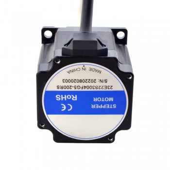 Zewnętrzny liniowy silnik krokowy NEMA 23 23E22S3004FG5-200RS skok na obrót 1,27mm skok 200mm
