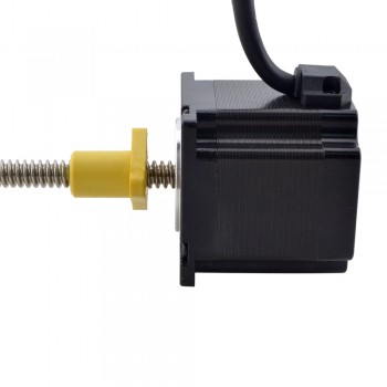 Zewnętrzny liniowy silnik krokowy NEMA 23 23E22S3004GG5-200RS skok na obrót 2,54mm skok 200mm