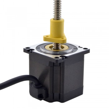 Zewnętrzny liniowy silnik krokowy NEMA 23 23E22S3004GG5-200RS skok na obrót 2,54mm skok 200mm