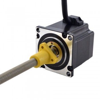 Zewnętrzny liniowy silnik krokowy NEMA 23 23E22S3004HG5-200RS skok na obrót 5,08mm skok 200mm