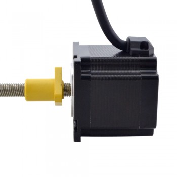 Zewnętrzny liniowy silnik krokowy NEMA 23 23E22S3004HG5-200RS skok na obrót 5,08mm skok 200mm