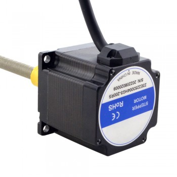 Zewnętrzny liniowy silnik krokowy NEMA 23 23E22S3004HG5-200RS skok na obrót 5,08mm skok 200mm