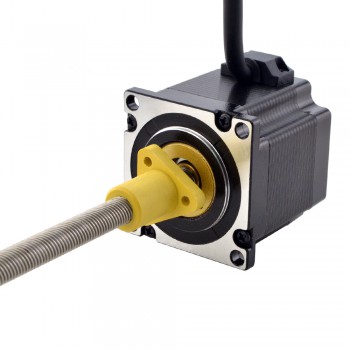 Zewnętrzny liniowy silnik krokowy NEMA 23 23E22S3004NG5-200RS skok na obrót 10,16mm skok 200mm