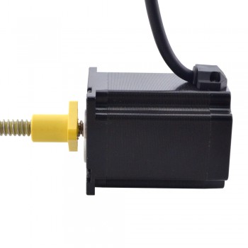 Zewnętrzny liniowy silnik krokowy NEMA 23 23E30S4004GG5-200RS skok na obrót 2,54mm skok 200mm