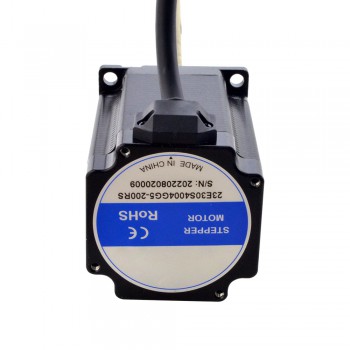Zewnętrzny liniowy silnik krokowy NEMA 23 23E30S4004GG5-200RS skok na obrót 2,54mm skok 200mm