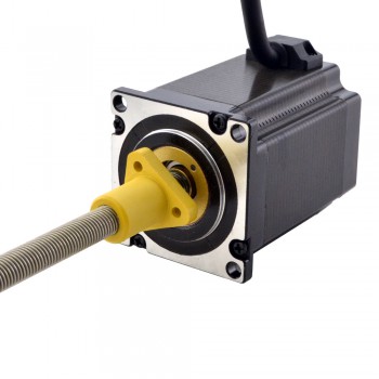 Zewnętrzny liniowy silnik krokowy NEMA 23 23E30S4004HG5-200RS skok na obrót 5,08mm skok 200mm