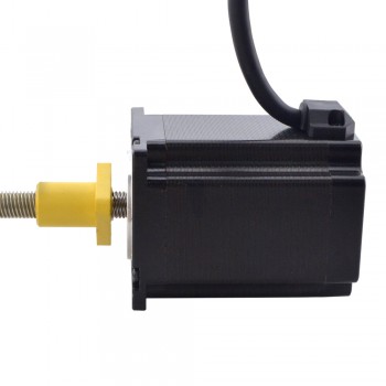 Zewnętrzny liniowy silnik krokowy NEMA 23 23E30S4004HG5-200RS skok na obrót 5,08mm skok 200mm