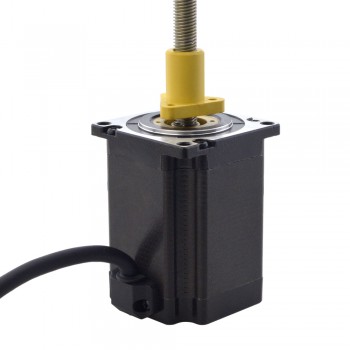 Zewnętrzny liniowy silnik krokowy NEMA 23 23E30S4004HG5-200RS skok na obrót 5,08mm skok 200mm