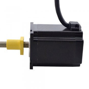 Zewnętrzny liniowy silnik krokowy NEMA 23 23E30S4004NG5-200RS skok na obrót 10,16mm skok 200mm