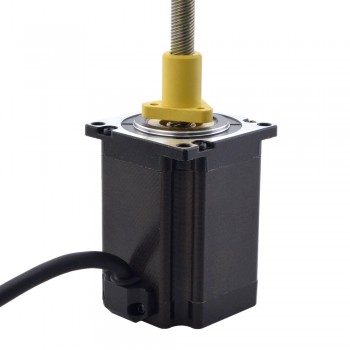 Zewnętrzny liniowy silnik krokowy NEMA 23 23E30S4004NG5-200RS skok na obrót 10,16mm skok 200mm
