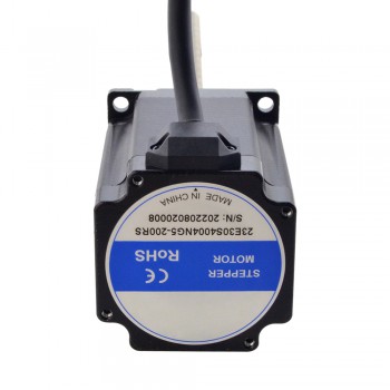 Zewnętrzny liniowy silnik krokowy NEMA 23 23E30S4004NG5-200RS skok na obrót 10,16mm skok 200mm
