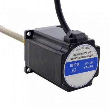 Zewnętrzny liniowy silnik krokowy NEMA 23 23E30S4004NG5-200RS skok na obrót 10,16mm skok 200mm