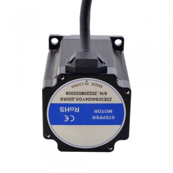 Zewnętrzny liniowy silnik krokowy NEMA 23 23E30S4004YG5-200RS skok na obrót 25,4mm skok 200mm