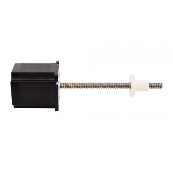 Zewnętrzny liniowy silnik krokowy Nema 23 23LS26-25042-150E skok na obrót 10,16mm