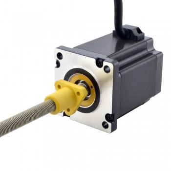 Zewnętrzny liniowy silnik krokowy NEMA 24 24E30S5004HG5-200RS skok na obrót 5,08mm skok 200mm