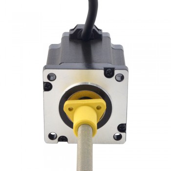Zewnętrzny liniowy silnik krokowy NEMA 24 24E30S5004HG5-200RS skok na obrót 5,08mm skok 200mm