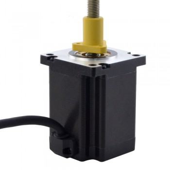 Zewnętrzny liniowy silnik krokowy NEMA 24 24E30S5004HG5-200RS skok na obrót 5,08mm skok 200mm