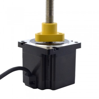Zewnętrzny liniowy silnik krokowy NEMA 34 34E30S5504GK5-200RS skok na obrót 2,54mm skok 200mm