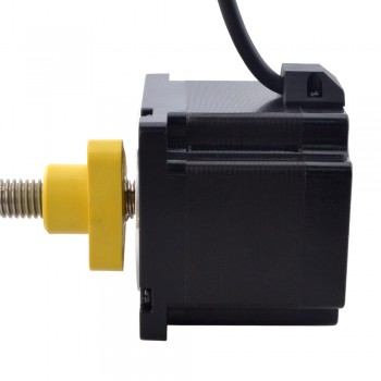 Zewnętrzny liniowy silnik krokowy NEMA 34 34E30S5504GK5-200RS skok na obrót 2,54mm skok 200mm