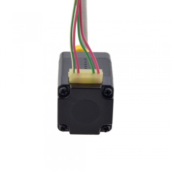 Zewnętrzny liniowy silnik krokowy NEMA 8 8E11S0504AC5-100RS skok na obrót 2mm skok 100mm
