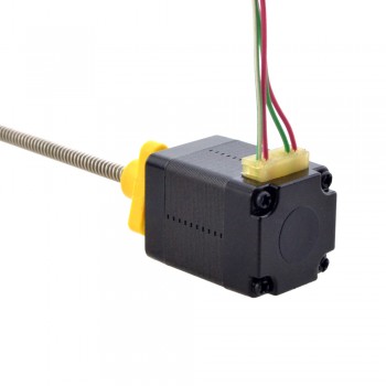 Zewnętrzny liniowy silnik krokowy NEMA 8 8E11S0504AC5-100RS skok na obrót 2mm skok 100mm