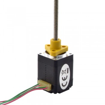 Zewnętrzny liniowy silnik krokowy NEMA 8 8E11S0504AC5-100RS skok na obrót 2mm skok 100mm