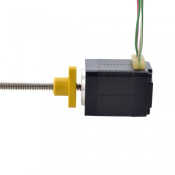 Zewnętrzny liniowy silnik krokowy NEMA 8 8E11S0504SC5-100RS skok na obrót 1mm skok 100mm