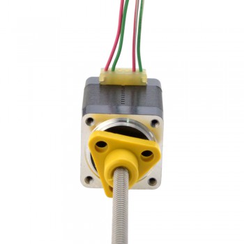Zewnętrzny liniowy silnik krokowy NEMA 8 8E11S0504SC5-100RS skok na obrót 1mm skok 100mm