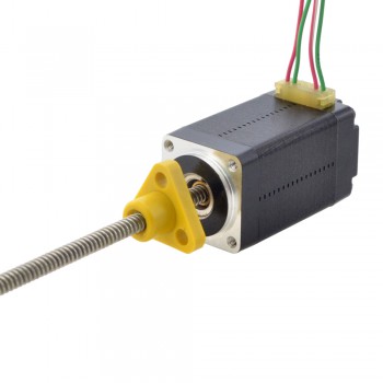 Zewnętrzny liniowy silnik krokowy NEMA 8 8E15S0504AC5-100RS skok na obrót 2mm skok 100mm