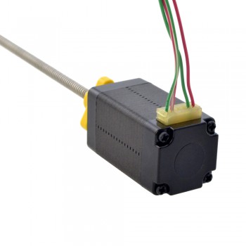 Zewnętrzny liniowy silnik krokowy NEMA 8 8E15S0504AC5-100RS skok na obrót 2mm skok 100mm