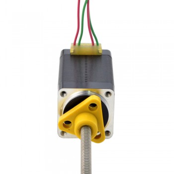 Zewnętrzny liniowy silnik krokowy NEMA 8 8E15S0504AC5-100RS skok na obrót 2mm skok 100mm