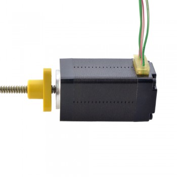 Zewnętrzny liniowy silnik krokowy NEMA 8 8E15S0504AC5-100RS skok na obrót 2mm skok 100mm