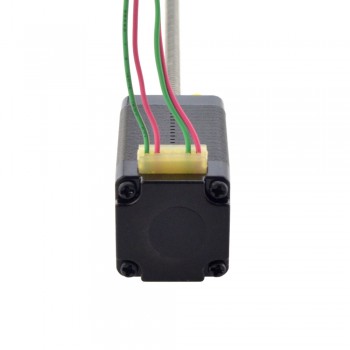Zewnętrzny liniowy silnik krokowy NEMA 8 8E15S0504DC5-100RS skok na obrót 4mm skok 100mm