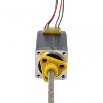 Zewnętrzny liniowy silnik krokowy NEMA 8 8E15S0504DC5-100RS skok na obrót 4mm skok 100mm