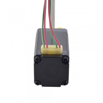Zewnętrzny liniowy silnik krokowy NEMA 8 8E15S0504SC5-100RS skok na obrót 1mm skok 100mm