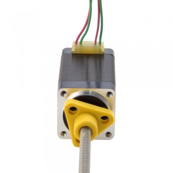 Zewnętrzny liniowy silnik krokowy NEMA 8 8E15S0504SC5-100RS skok na obrót 1mm skok 100mm