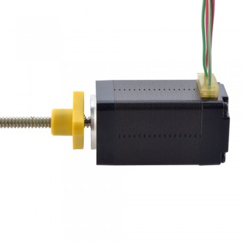 Zewnętrzny liniowy silnik krokowy NEMA 8 8E15S0504SC5-100RS skok na obrót 1mm skok 100mm